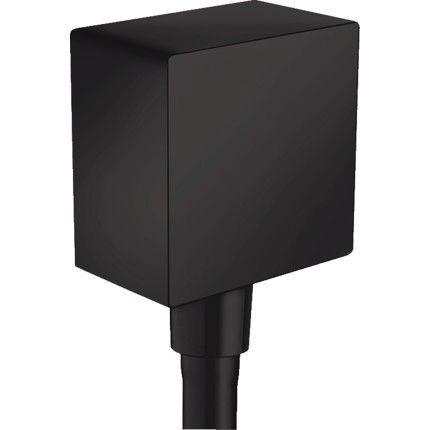 FixFit Square conector furtun dus  - matt  black